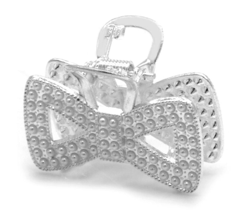 Strik haarclip met parels (4,5 cm)
