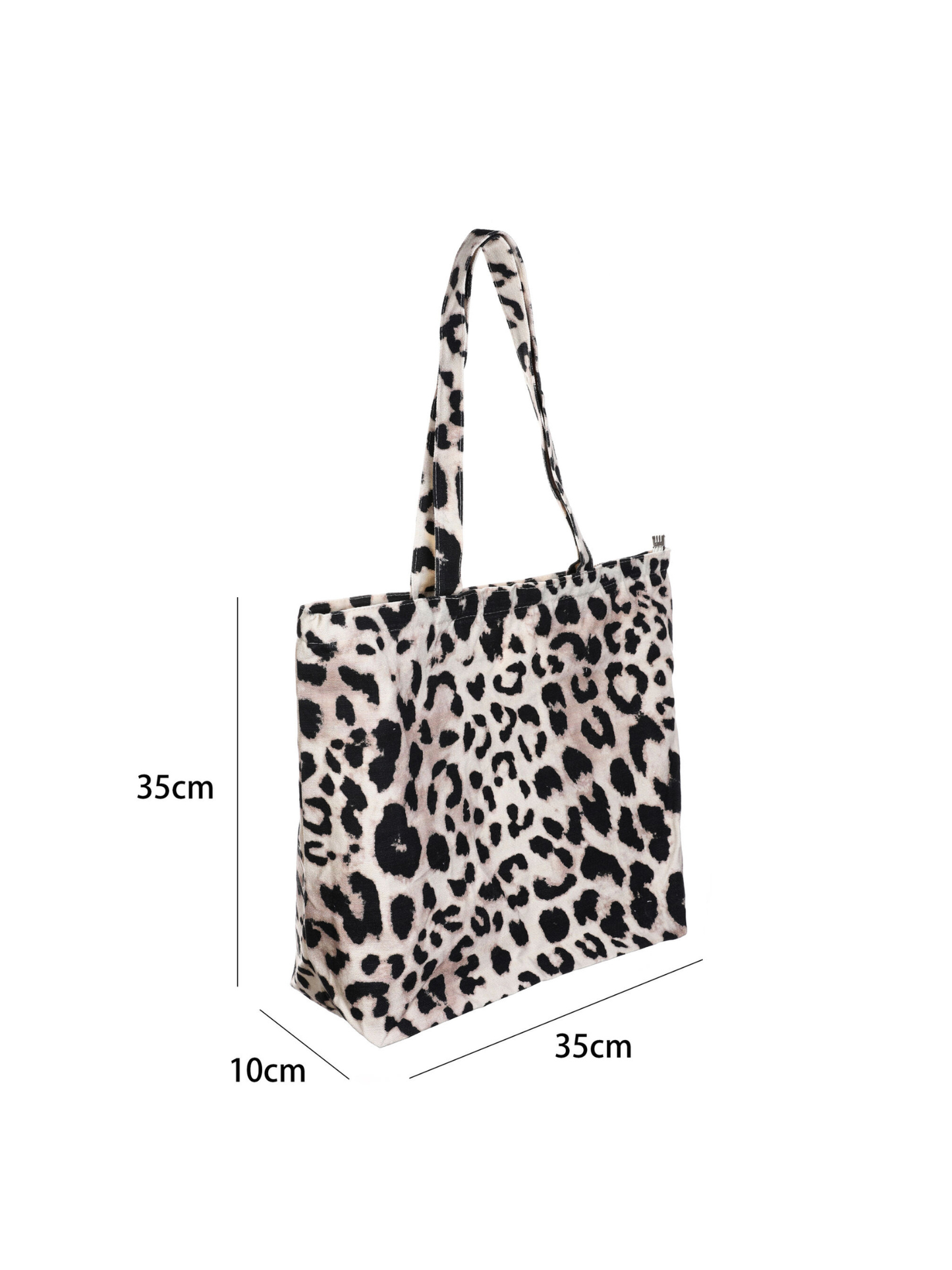 Canvas tas leopard
