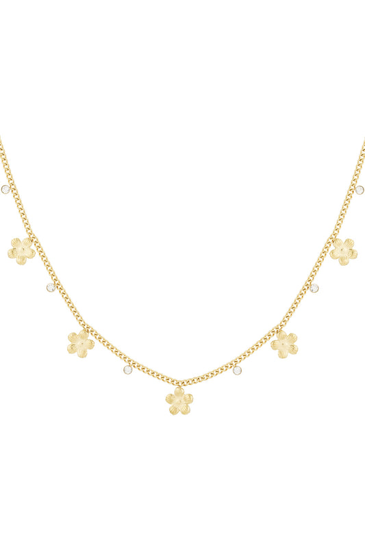Gleaming flower ketting