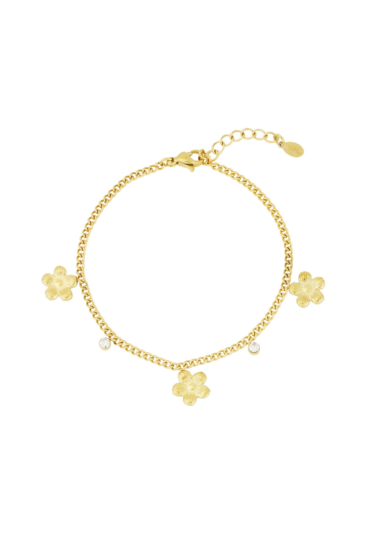 Gleaming flower armband