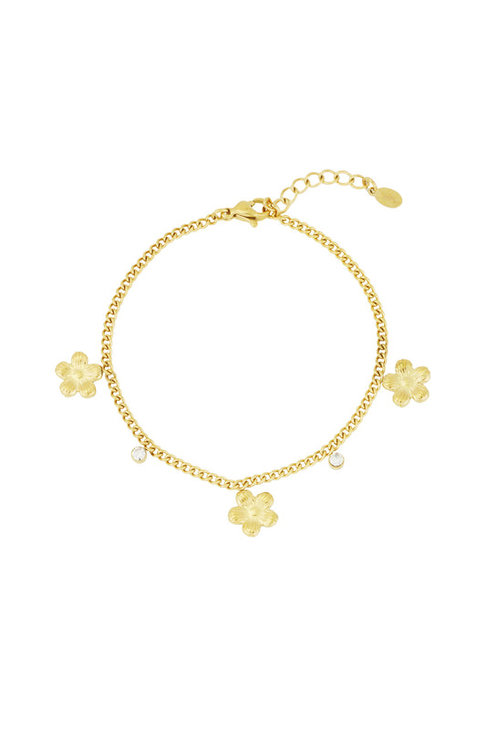 Gleaming flower armband
