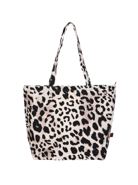 Canvas tas leopard